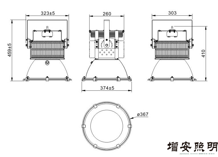 高檔高端SWK205-100w高效LED工礦燈，LED工廠燈廠家直銷，LED節(jié)能燈體育場館